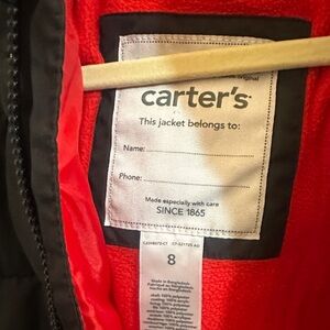 Carter's Vibrant Red and Black Jacket